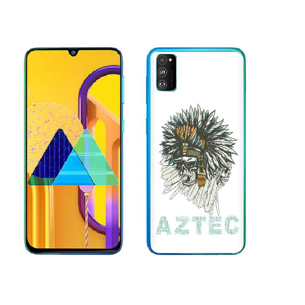 

Чехол MyPads Tocco для Samsung Galaxy M23 скелет индеец (PT227329.604.602), Прозрачный, Tocco