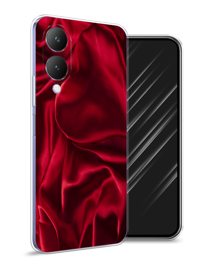 

Чехол Awog на Vivo Y17s "Текстура красный шелк", 269850-1