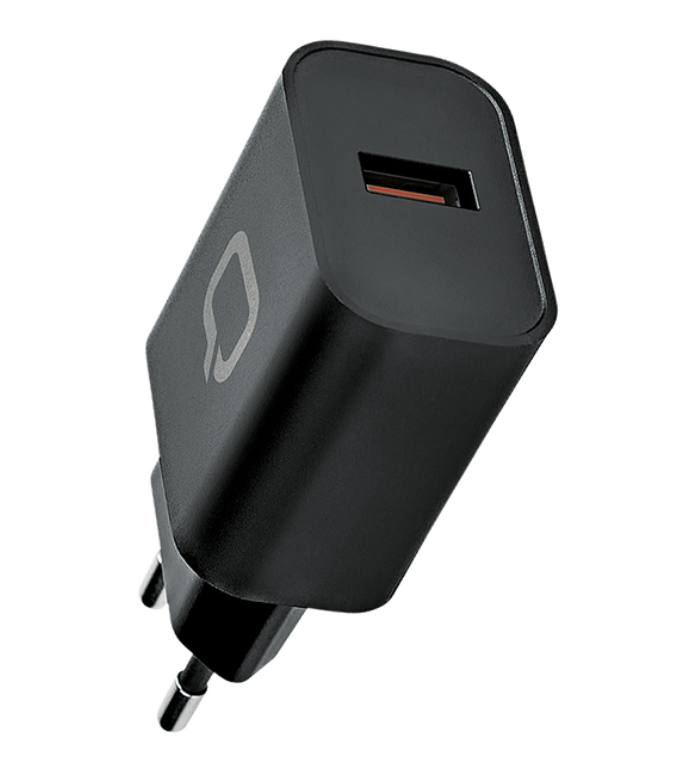 

Сетевое зарядное устройство Qumo (Charger 0048), 1 USB, 3A, черный