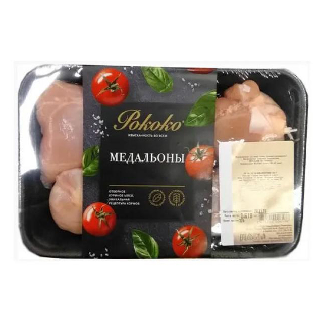 

Медальоны куриные Рококо охлажденные 450 г
