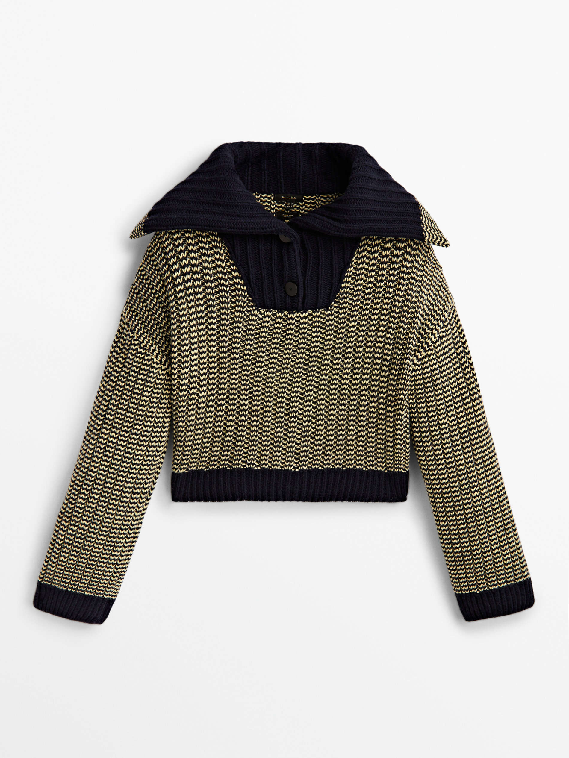 

Джемпер женский Massimo Dutti 05694649300 желтый S, 05694649300