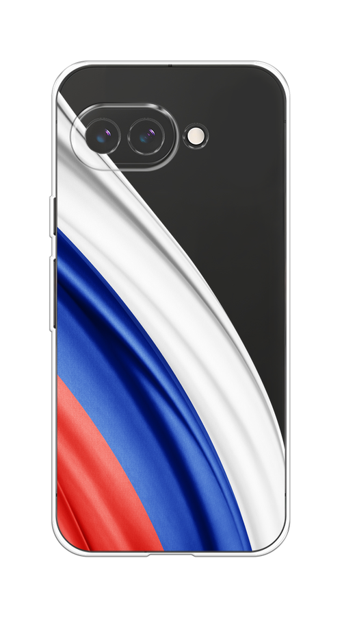 

Чехол на Google Pixel 9a Флаг России уголок, Белый;синий;красный;прозрачный, 272250-1