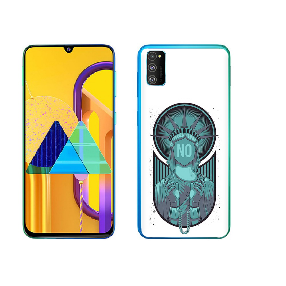 

Чехол MyPads Tocco для Samsung Galaxy M23 статуя свободы зеленый (PT227329.604.623), Прозрачный, Tocco