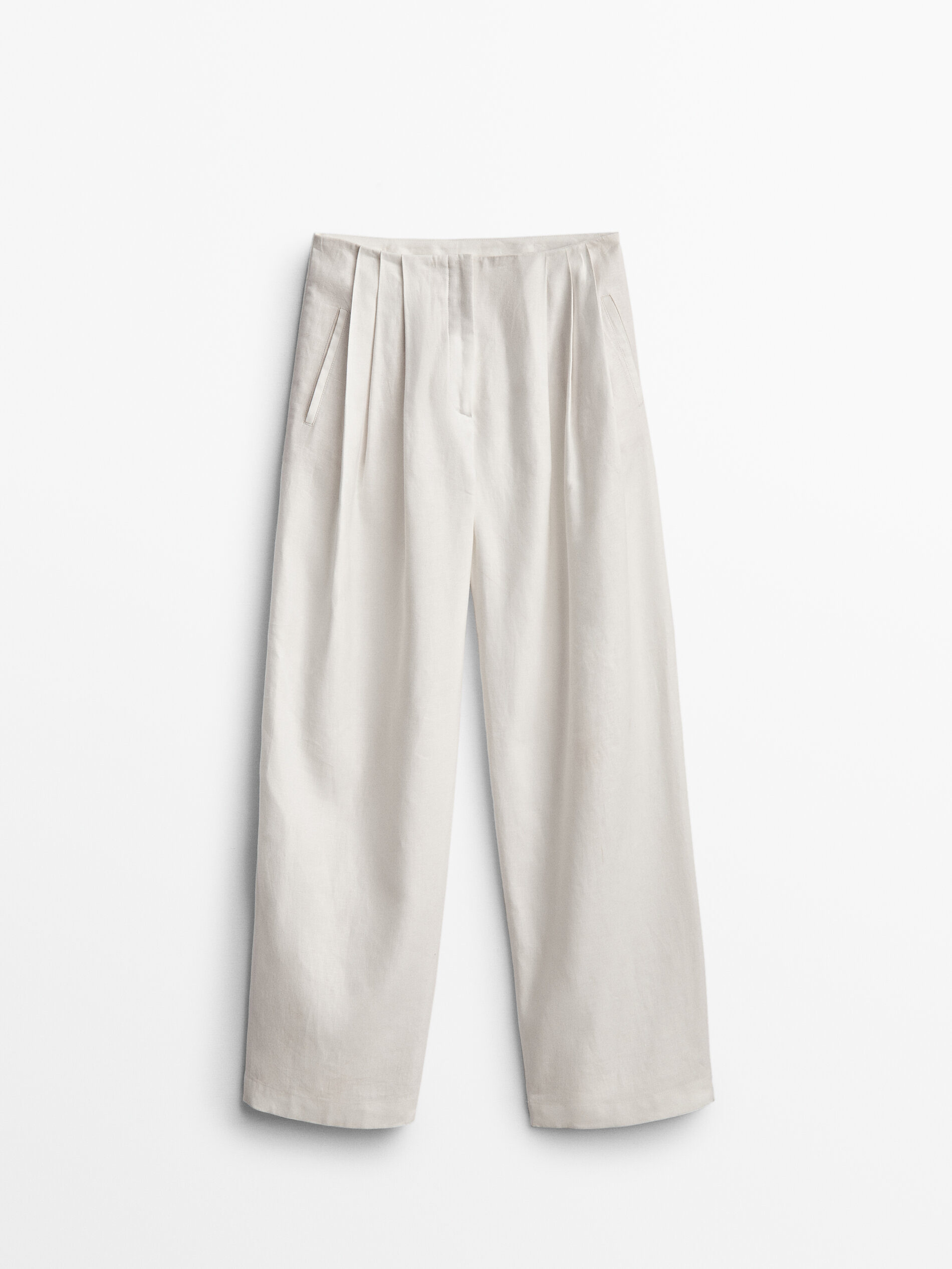 

Брюки женские Massimo Dutti 05032932251 белые 36, 05032932251