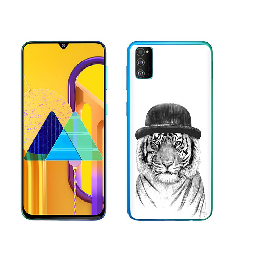 

Чехол MyPads Tocco для Samsung Galaxy M23 тигр британец (PT227329.604.641), Прозрачный, Tocco