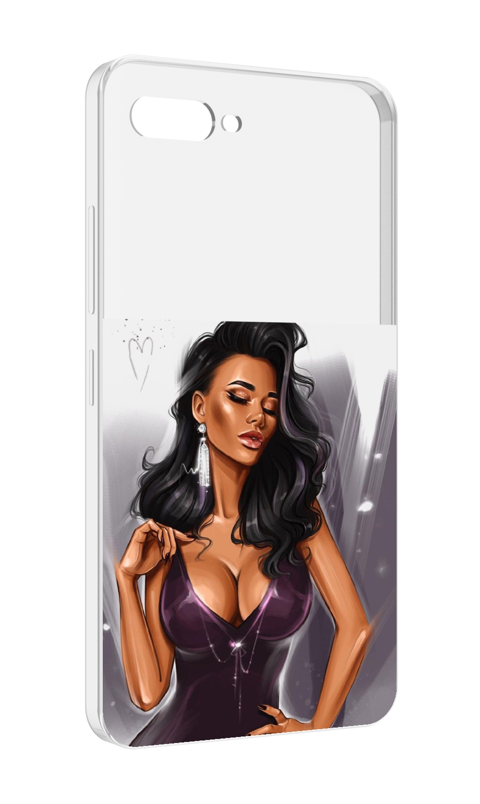 

Чехол MyPads нарисованная-девушка-в-фиолетовом-платье женский для ITEL A25 / ITEL A25 P..., Прозрачный, Tocco