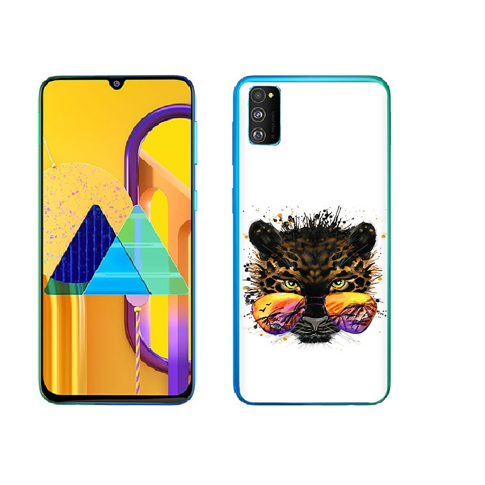 

Чехол MyPads Tocco для Samsung Galaxy M23 тропический леопард (PT227329.604.649), Прозрачный, Tocco