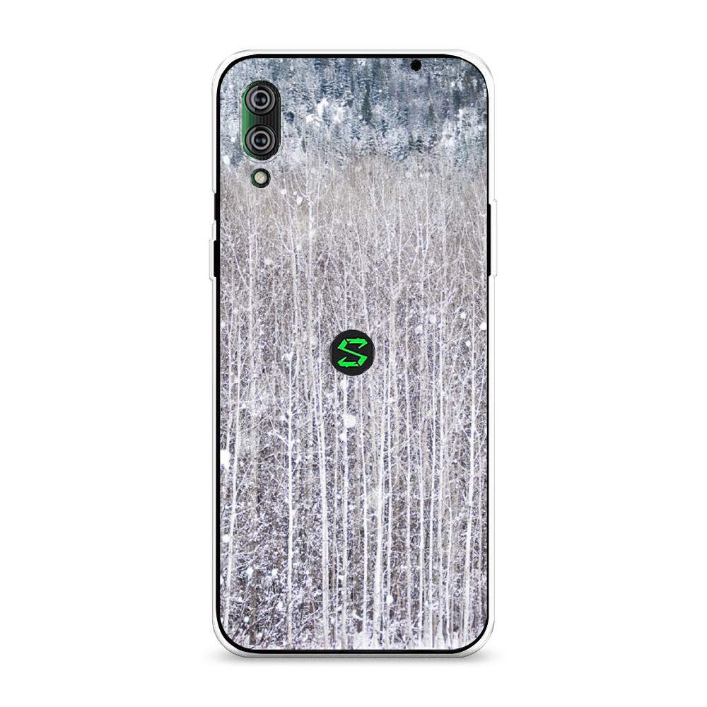 

Чехол на Xiaomi Black Shark 2"Снежный лес", Бежевый;серый;белый, 36450-5