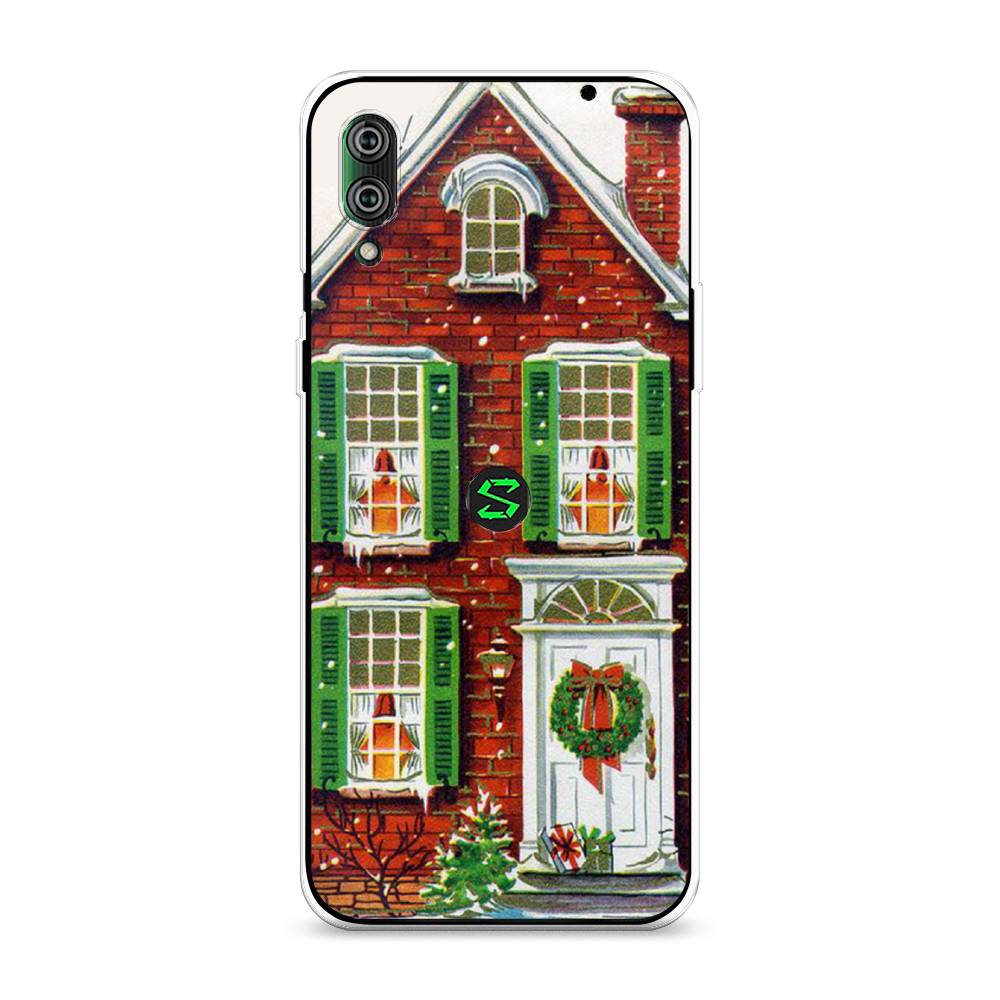 

Чехол на Xiaomi Black Shark 2"Рождественский дом", Зеленый;красный;белый, 36450-5