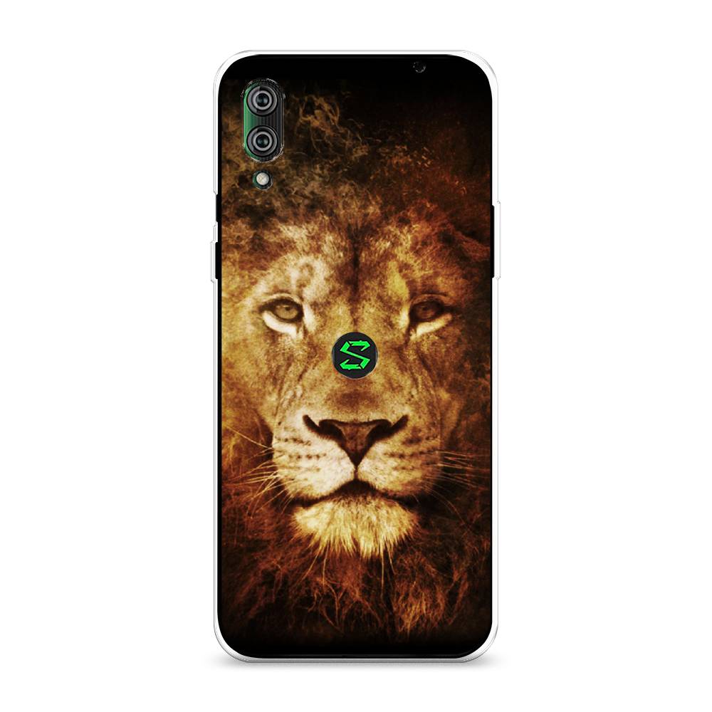 

Чехол на Xiaomi Black Shark 2"Лев", Черный;коричневый;желтый, 36450-6