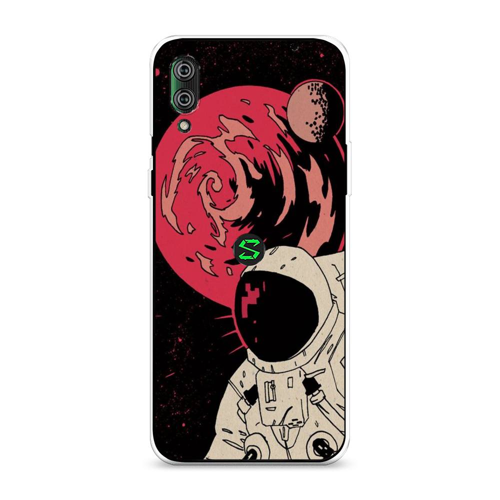 

Чехол на Xiaomi Black Shark 2"Космонавт возле Марса", Черный;красный, 36450-2
