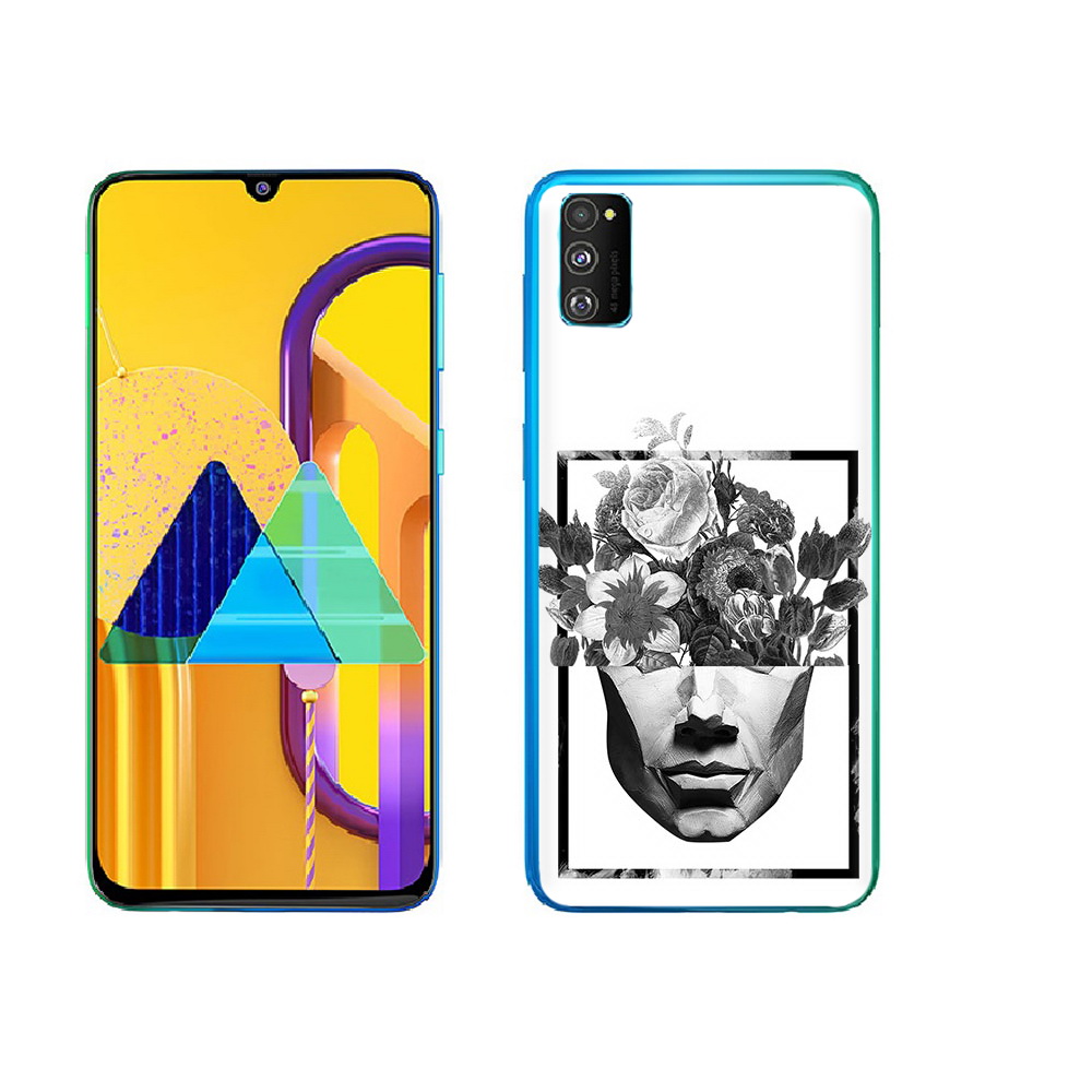 

Чехол MyPads Tocco для Samsung Galaxy M23 черно белая ваза в абстракции (PT227329.604.678), Прозрачный, Tocco