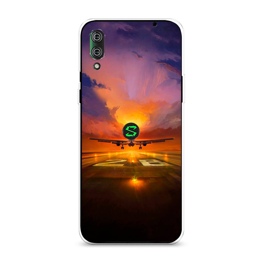 

Чехол на Xiaomi Black Shark 2"Самолет на посадке", Оранжевый;синий, 36450-6