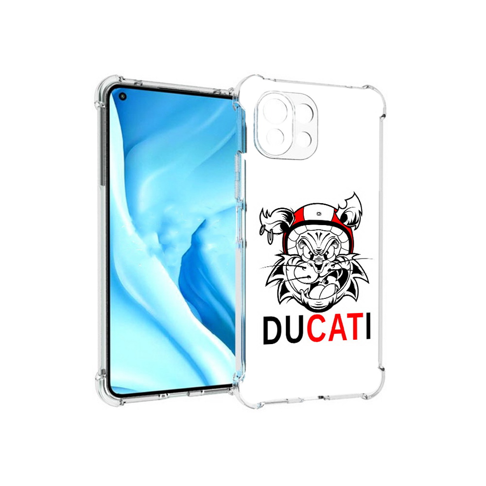 

Чехол MyPads Tocco для Xiaomi Mi 11 Lite дукати (PT159462.256.339), Прозрачный, Tocco