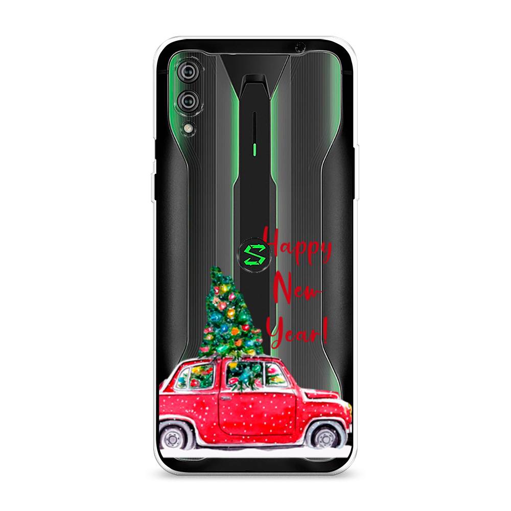 

Чехол на Xiaomi Black Shark 2"Happy New Year", Красный;зеленый, 36450-5