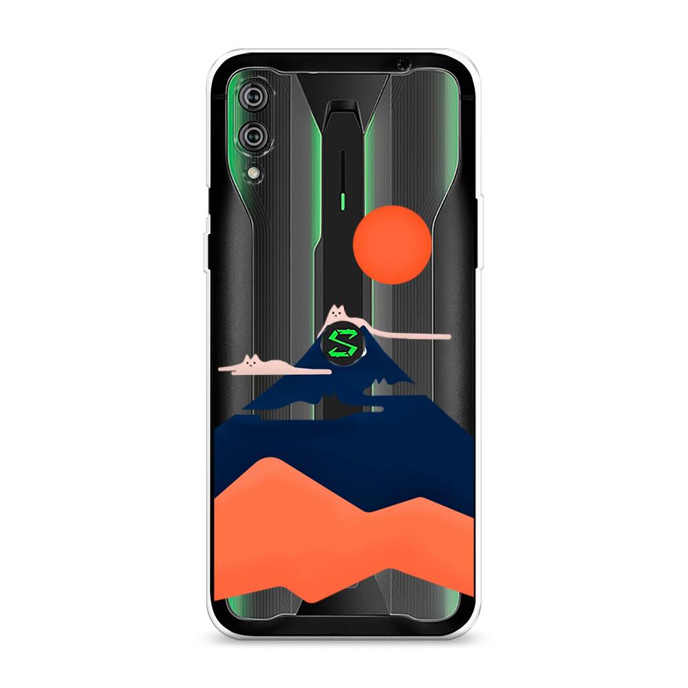 

Чехол на Xiaomi Black Shark 2"Кот-гора", Черный;оранжевый, 36450-4