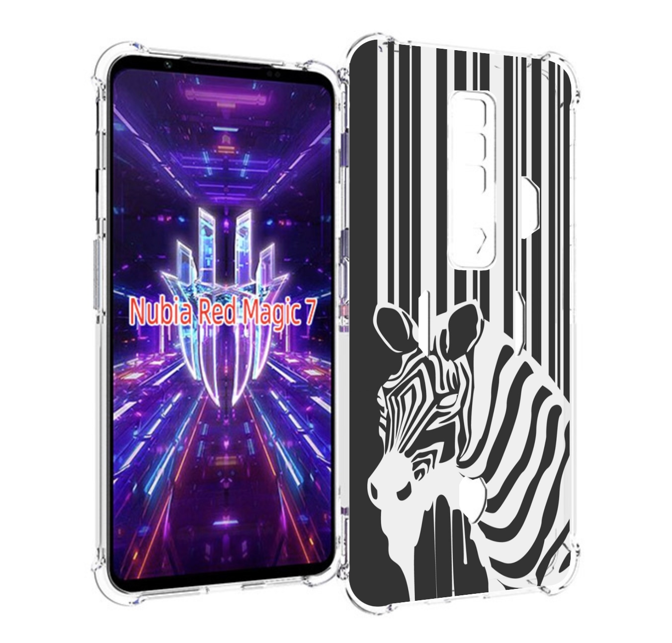 Чехол MyPads Зебра для ZTE Nubia Red Magic 7