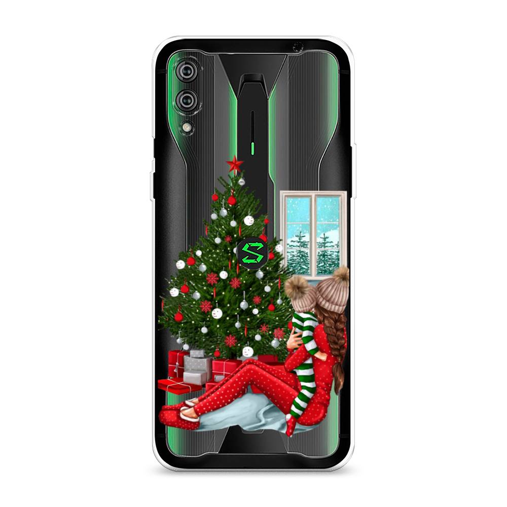 

Чехол на Xiaomi Black Shark 2"Новый год с мамой", Красный;зеленый;голубой, 36450-6