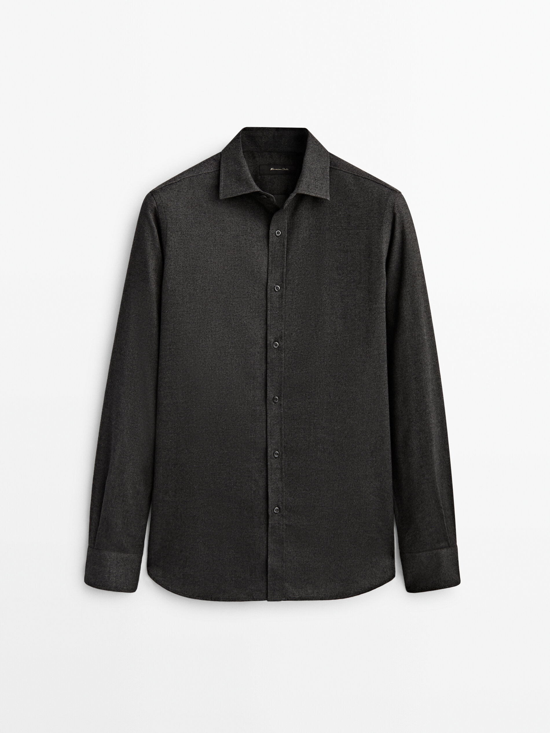 

Рубашка мужская Massimo Dutti 00142352801 серая XL, 00142352801