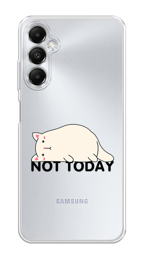 

Чехол на Samsung Galaxy A05s "Cat not today", Белый;розовый;черный, 2108850-1