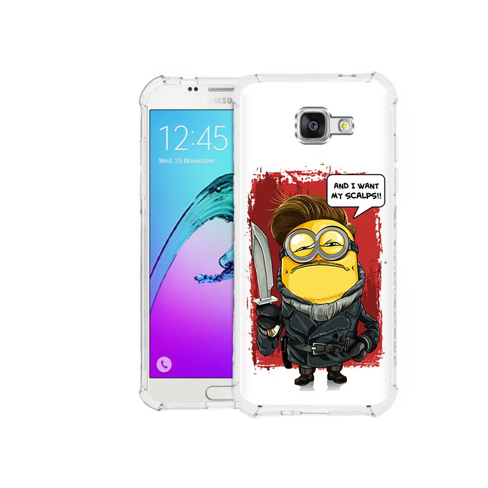 

Чехол MyPads Tocco для Samsung Galaxy A5 (2016) миньон убийца (PT25252.581.477), Прозрачный, Tocco