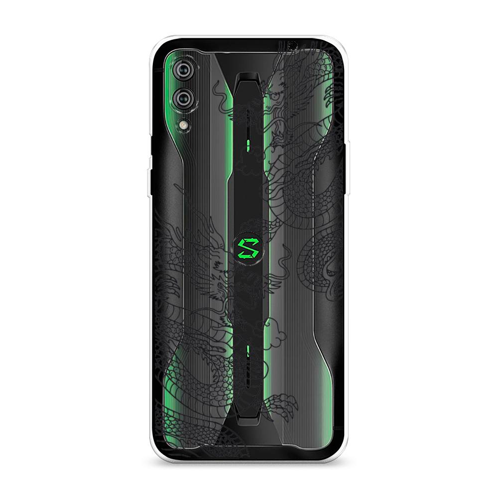 

Чехол на Xiaomi Black Shark 2"Два китайских дракона", Серый;черный, 36450-1