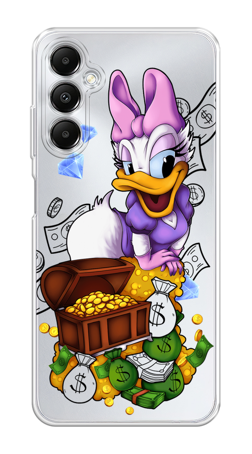 

Чехол на Samsung Galaxy A05s "Rich Daisy Duck", Коричневый;белый;фиолетовый, 2108850-1