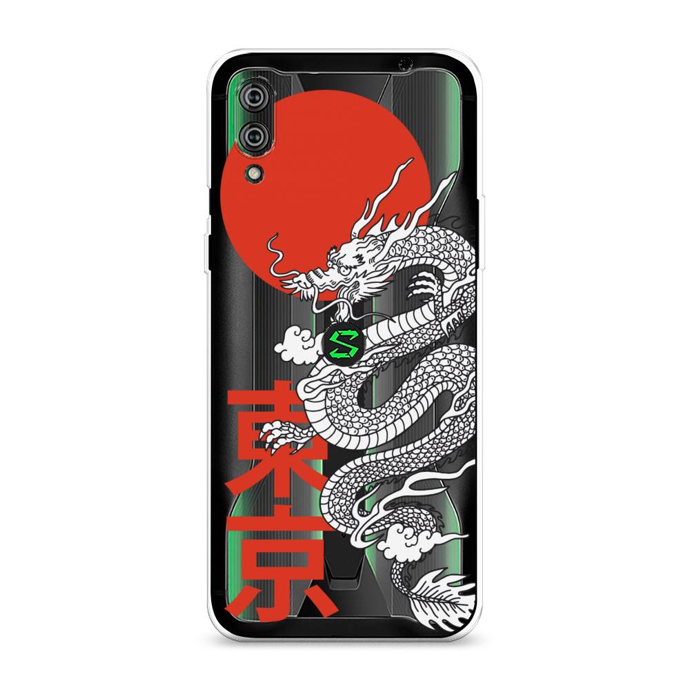 

Чехол на Xiaomi Black Shark 2"Китайский дракон", Черный;красный;белый, 36450-1