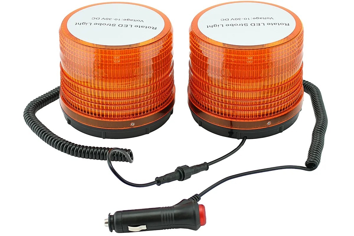 

Маяк проблесковый светодиодный 10-30 V (на магните,72 LED) AT AT14272