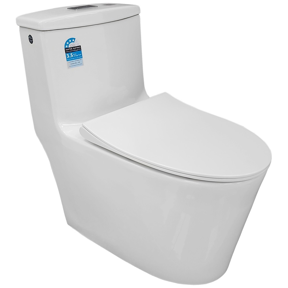 Унитаз-моноблок Bloomix Lowe MT3101R/UF1 Ceramic+ безободковый