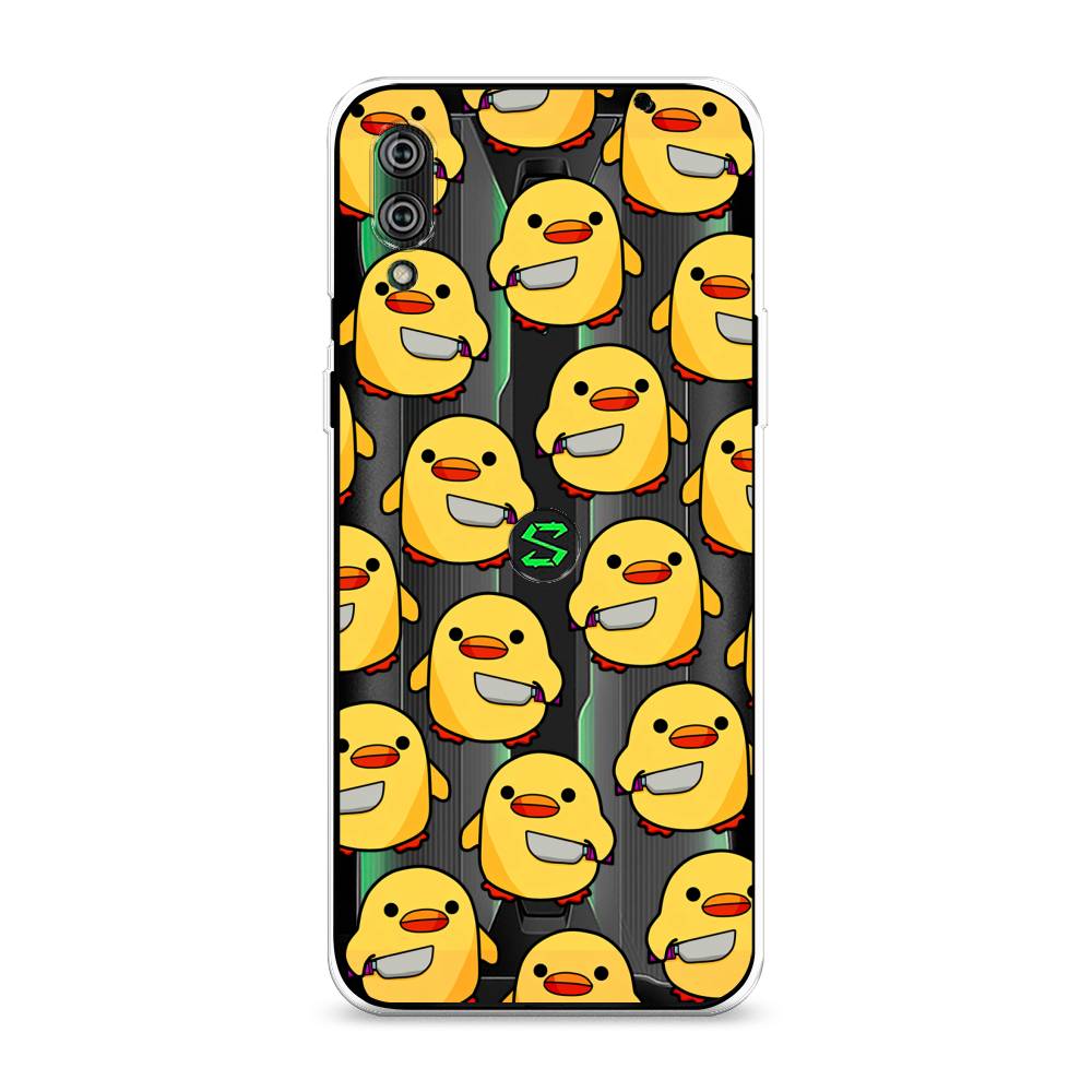 

Чехол на Xiaomi Black Shark 2"Утка с ножом", Прозрачный;желтый;оранжевый, 36450-1