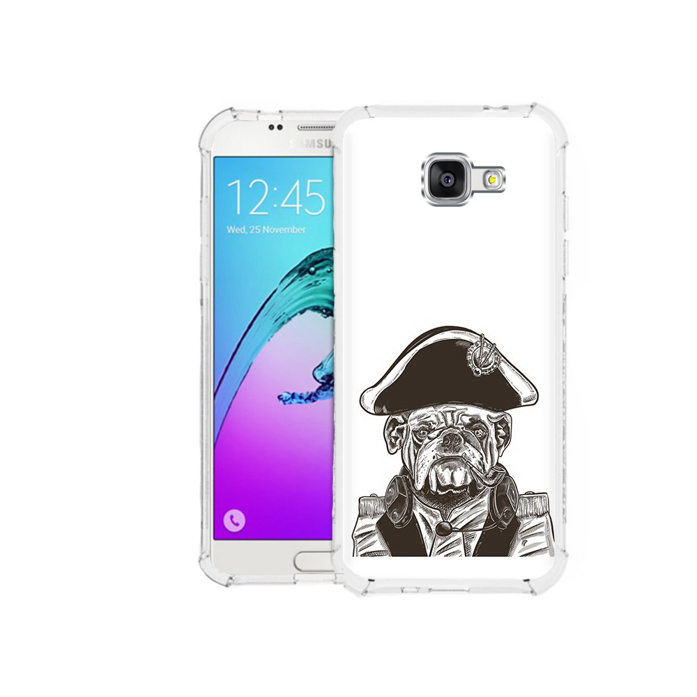 

Чехол MyPads Tocco для Samsung Galaxy A5 (2016) мопс генерал (PT25252.581.483), Прозрачный, Tocco