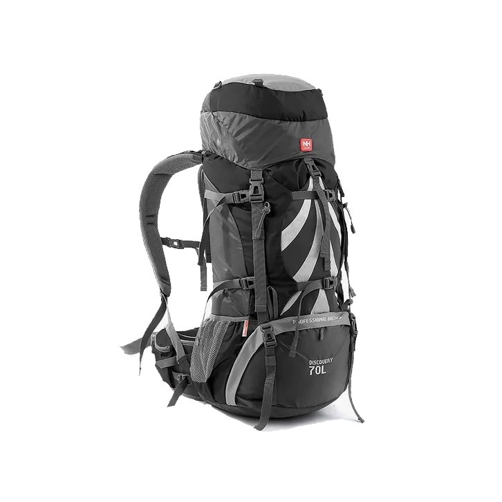 Рюкзак Naturehike Discovery black&Gray 70л