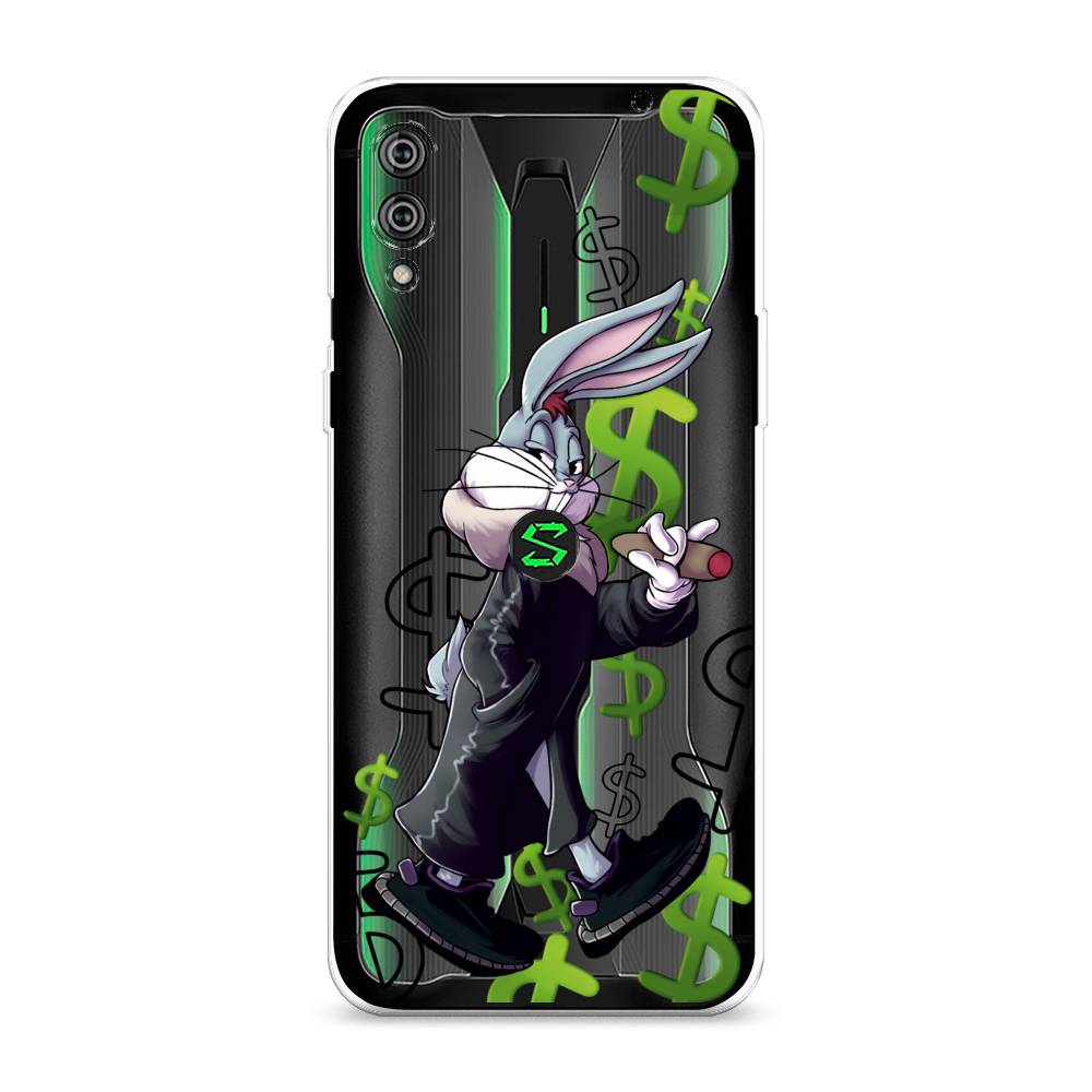 

Чехол на Xiaomi Black Shark 2"Rich Bugs Bunny", Зеленый;черный;голубой, 36450-6