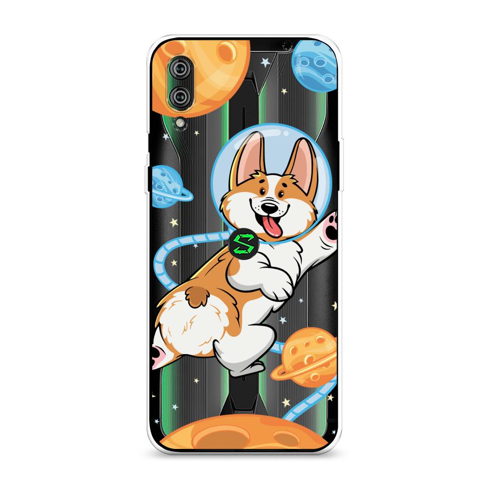 

Чехол на Xiaomi Black Shark 2"Корги-космонавт", Голубой;бежевый;белый, 36450-1