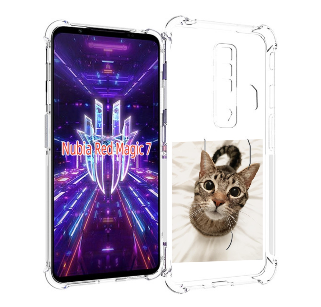 Чехол MyPads Котик для ZTE Nubia Red Magic 7