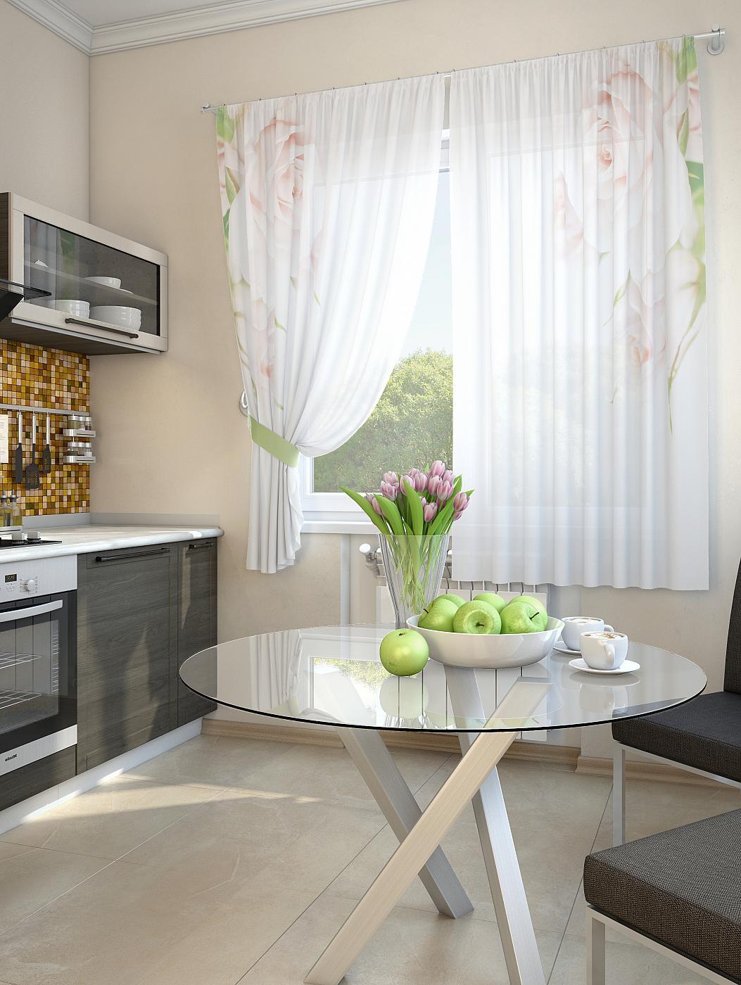 

Комплекты штор AT HOME Ренго высота 180 см, ширина 150 см, Белый, 930153