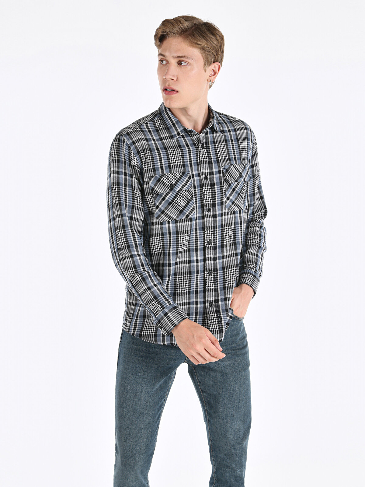 

Рубашка мужская Colin's CL1065946_Q1.V1 разноцветная XL, Разноцветный, CL1065946_Q1.V1
