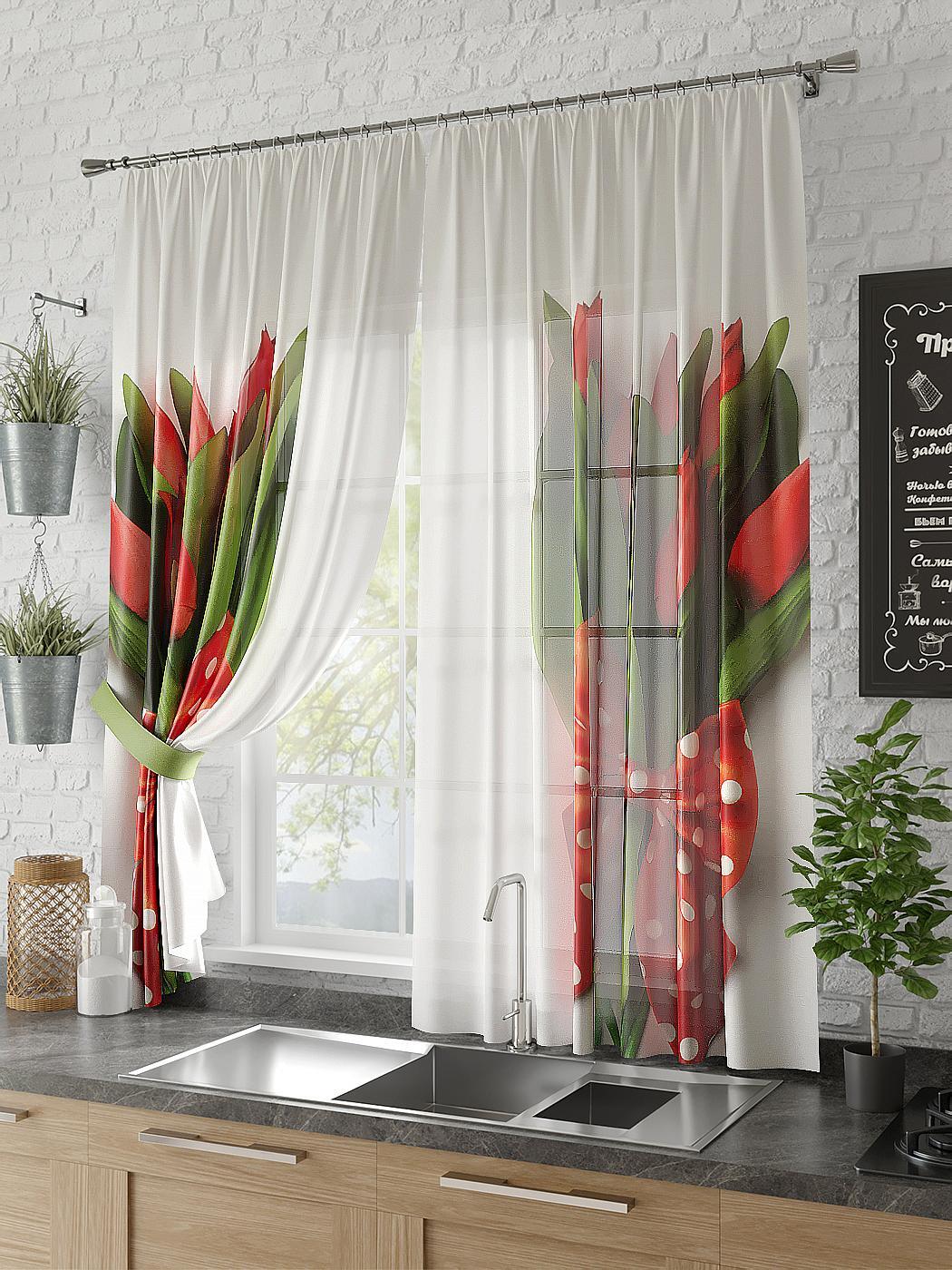 

Комплекты штор AT HOME Илана высота 180 см, ширина 150 см, Белый, 930562
