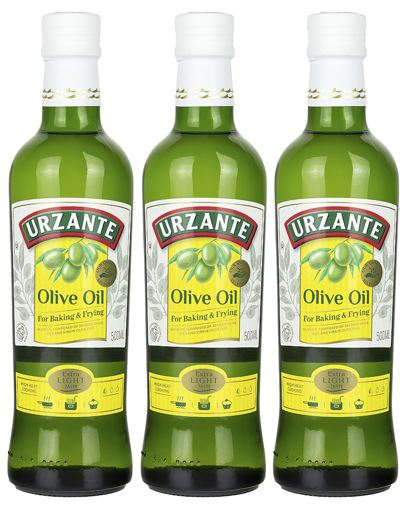 Масло оливковое Urzante 100%, 3 шт по 0,5 л