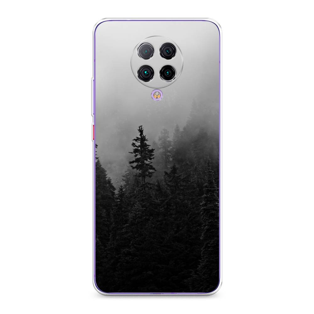 

Чехол на Xiaomi Poco F2 Pro/Redmi K30 Pro "Туманный лес", Серый;черный, 37050-2