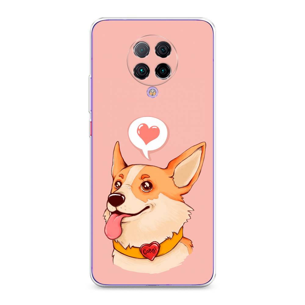 

Чехол на Xiaomi Poco F2 Pro/Redmi K30 Pro "Корги язык", Розовый;коричневый, 37050-1