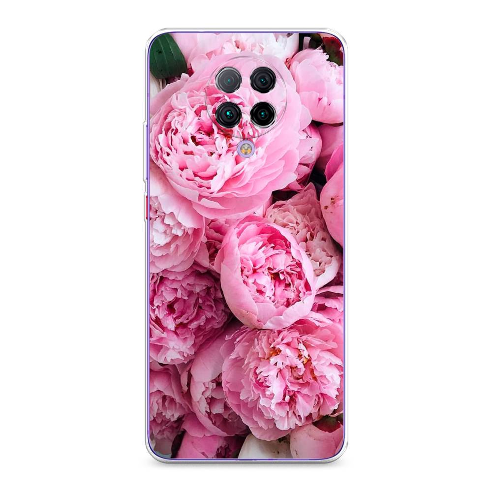 

Чехол на Xiaomi Poco F2 Pro/Redmi K30 Pro "Розовые пионы", Бежевый;розовый, 37050-2