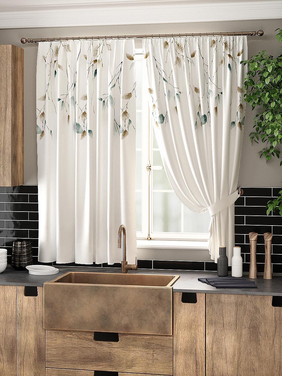 

Комплекты штор AT HOME Нобис высота 180 см, ширина 150 см, Белый, 961120