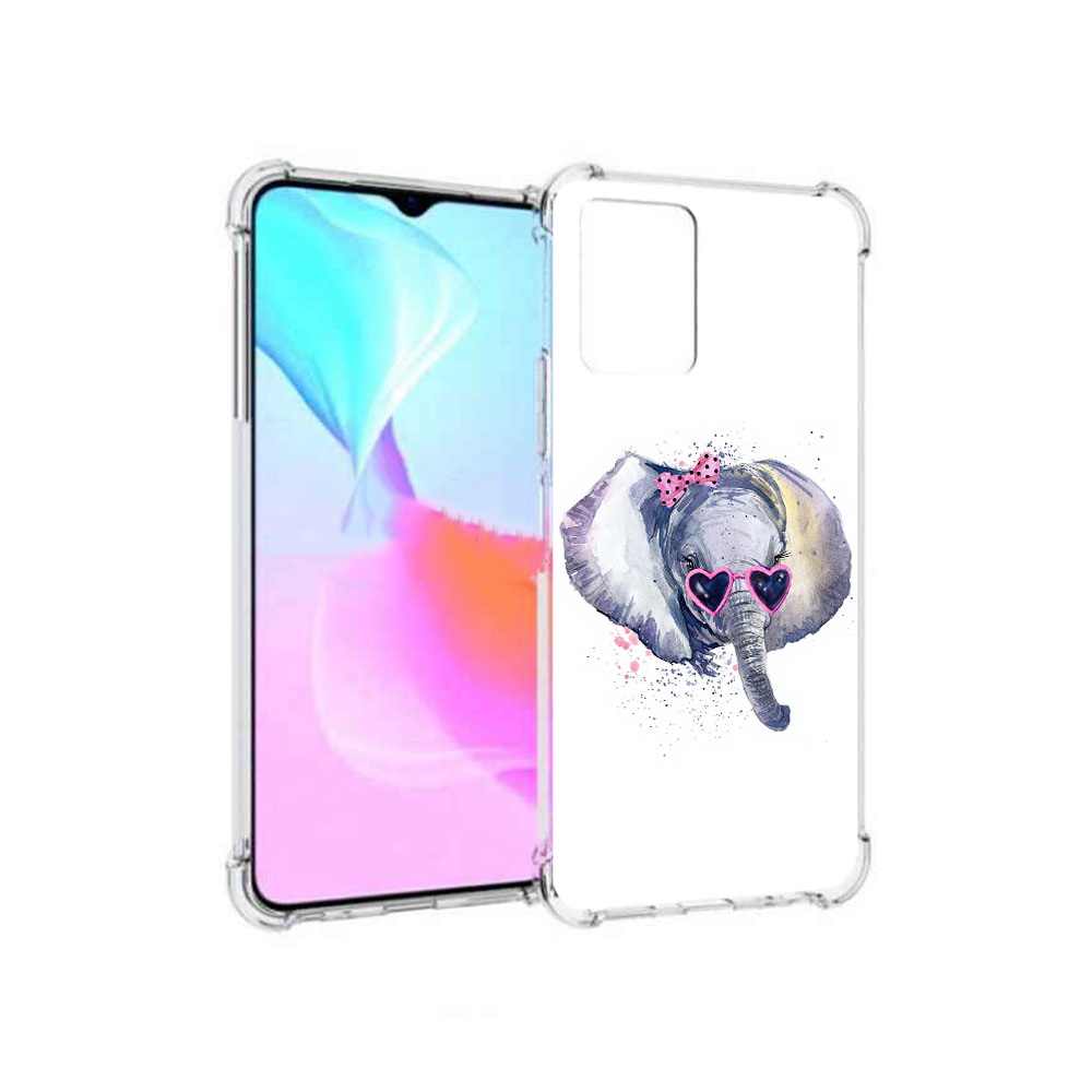 

Чехол MyPads Tocco для Vivo Y33s слоник в очках (PT226981.417.608), Прозрачный, Tocco