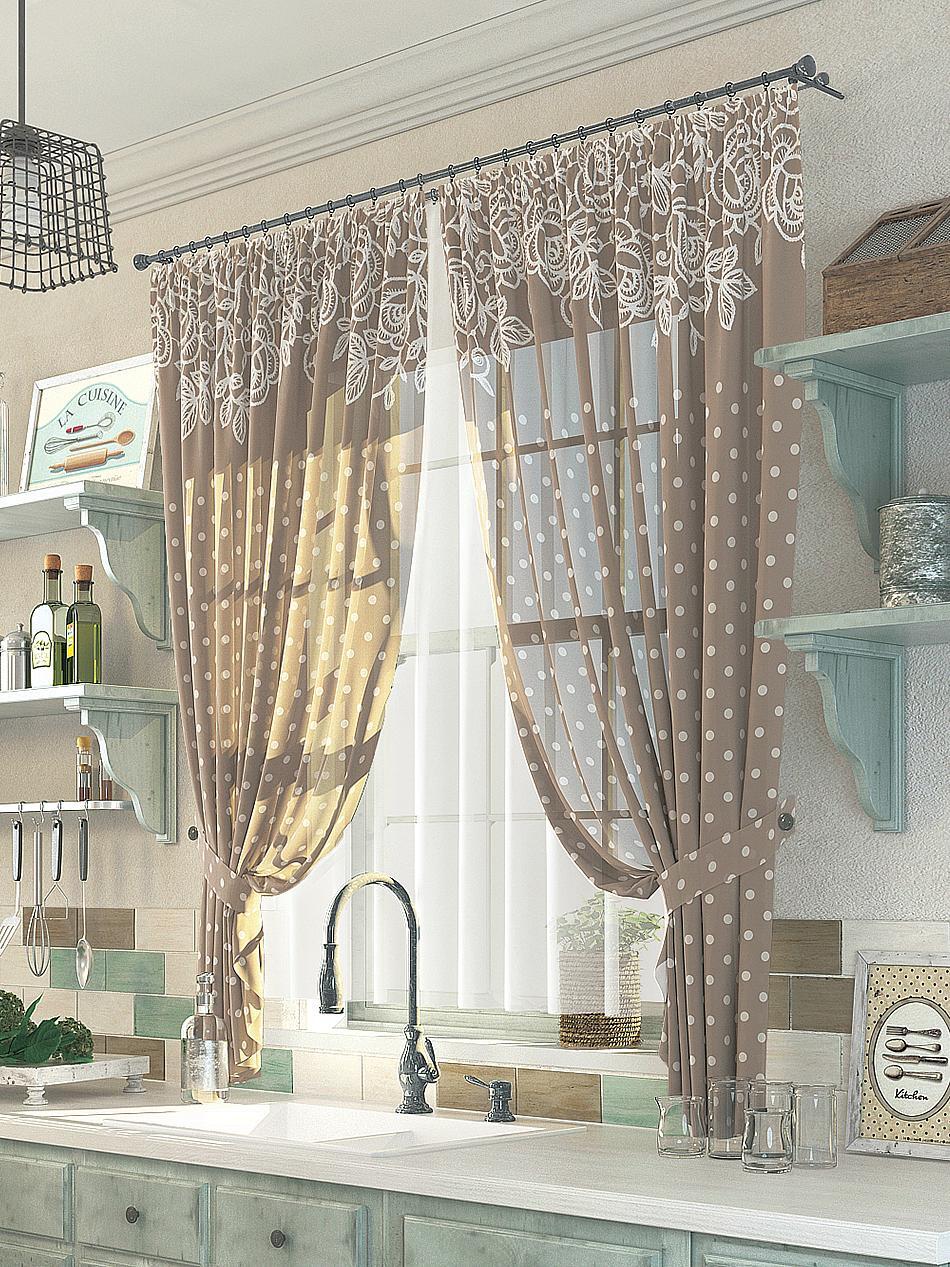 

Комплекты штор AT HOME Офион высота 180 см, ширина 150 см, Белый, 976026
