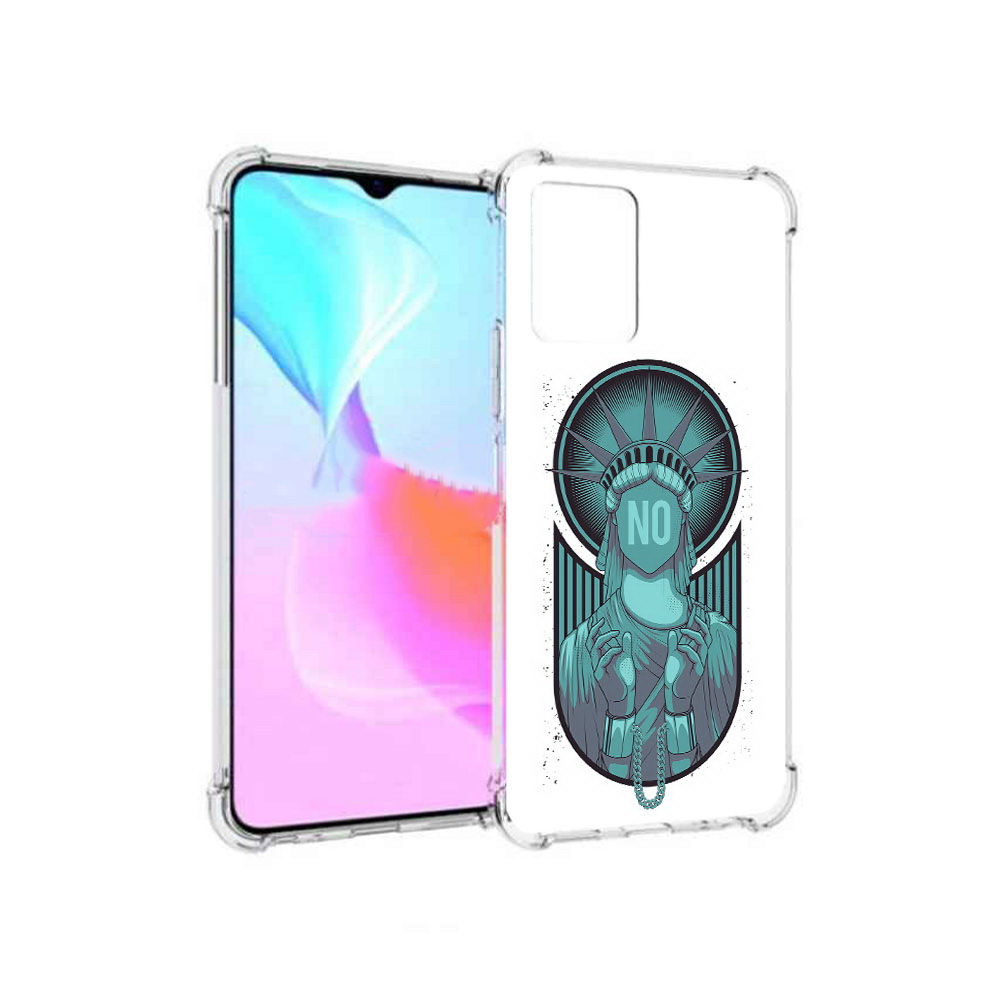 

Чехол MyPads Tocco для Vivo Y33s статуя свободы зеленый (PT226981.417.623), Прозрачный, Tocco