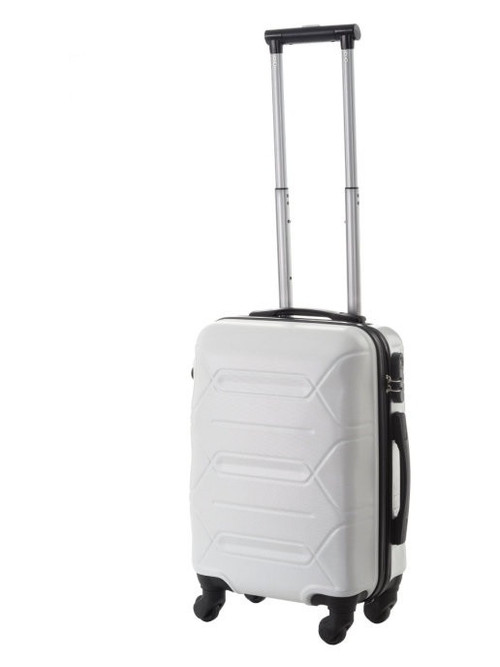 

Чемодан унисекс BagMag 112 белый S 55x36x22, 112