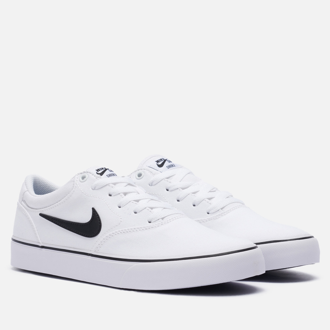 

Кеды мужские Nike SB Chron 2 CNVS белые 44.5 EU, Chron 2 CNVS