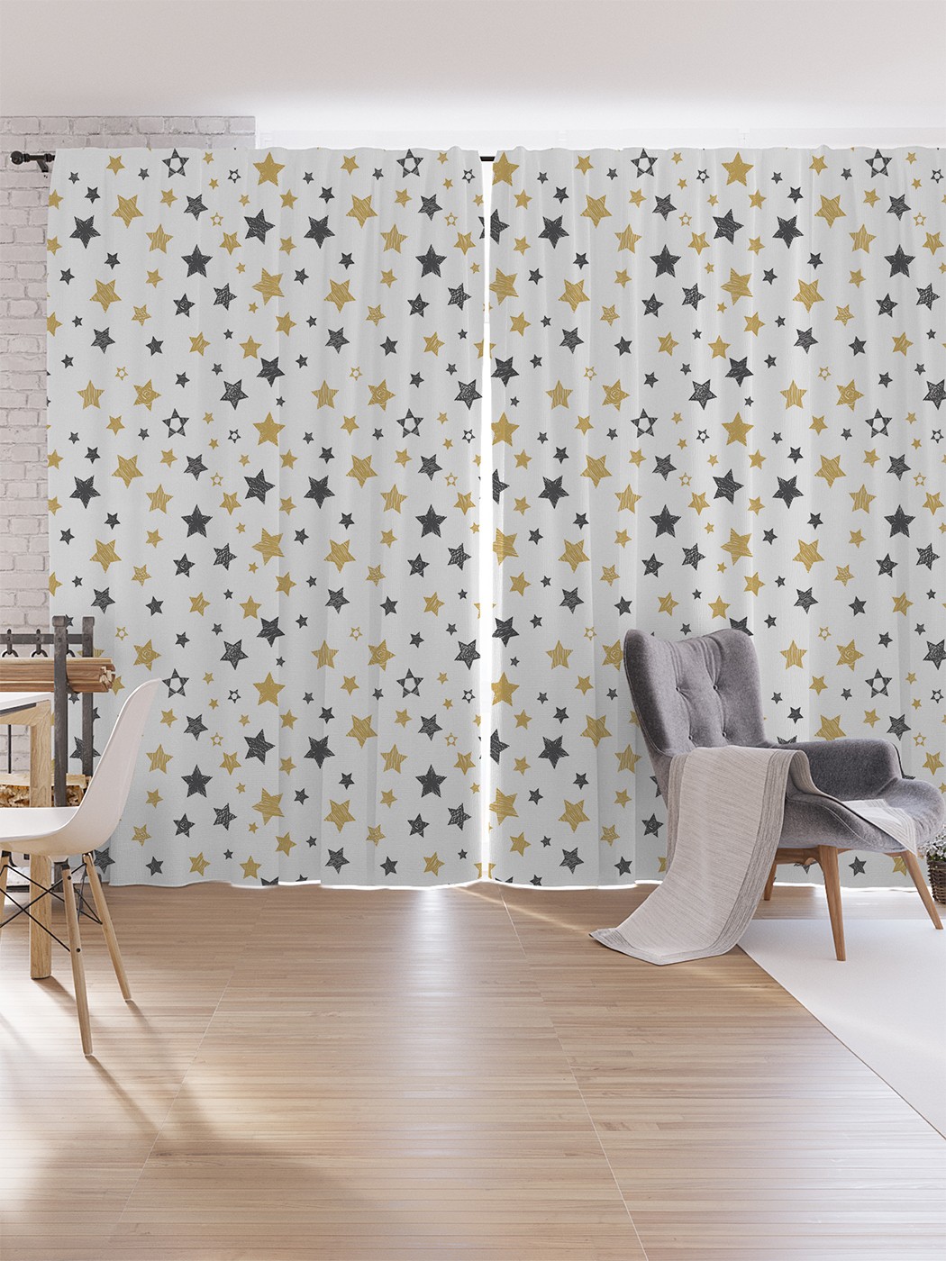 

Шторы под лён JoyArty "Разноцветные круги", серия Oxford DeLux, 340х265 см, Разноцветные круги